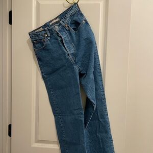 Women’s Levi’s ribcage straight ankle dark wash jean